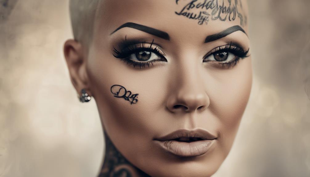 bold face tattoo tribute