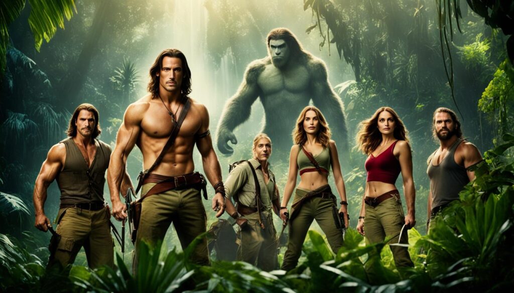 ensemble cast of Tarzan movie