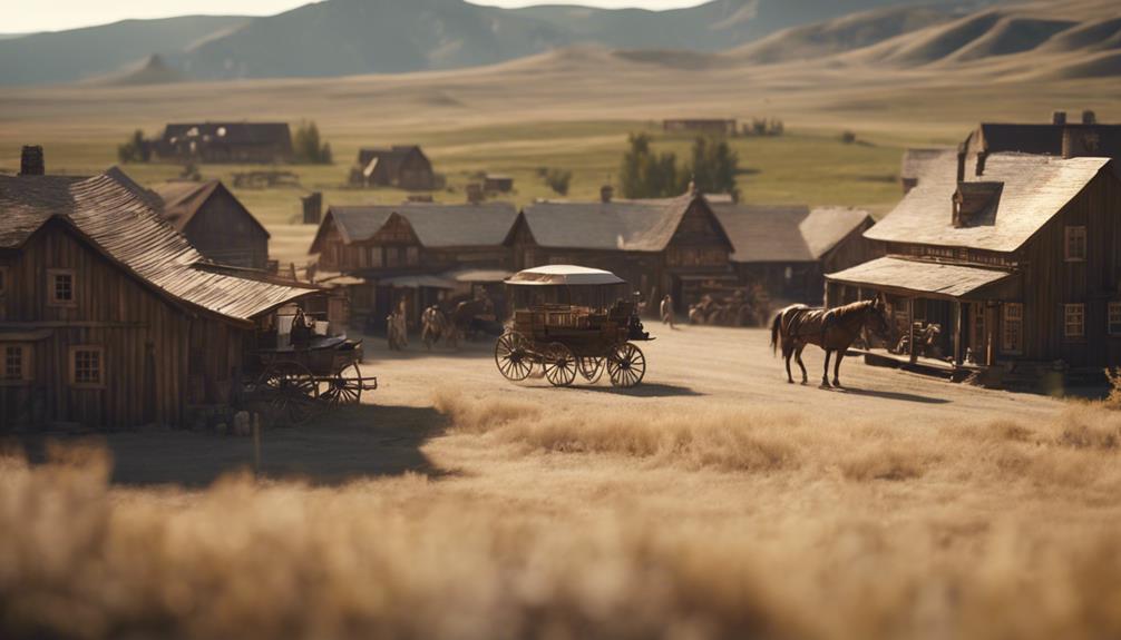 old west town setting