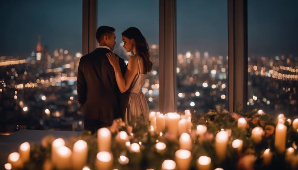 romantic rooftop proposal tale