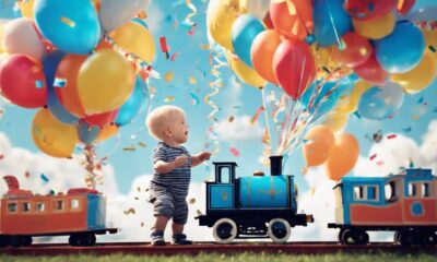 train themed birthday bash hosted