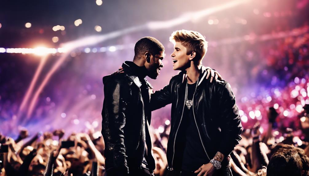 usher and bieber controversy