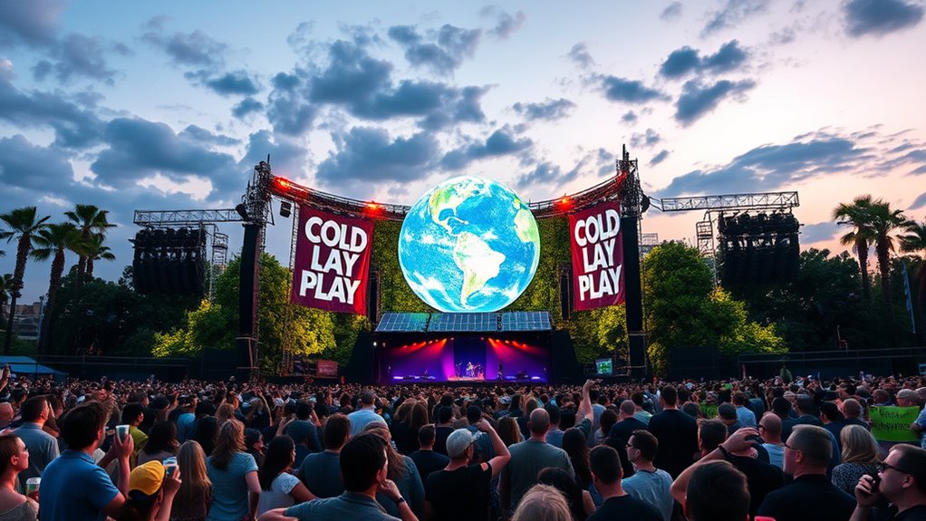 coldplay s sustainable concert practices