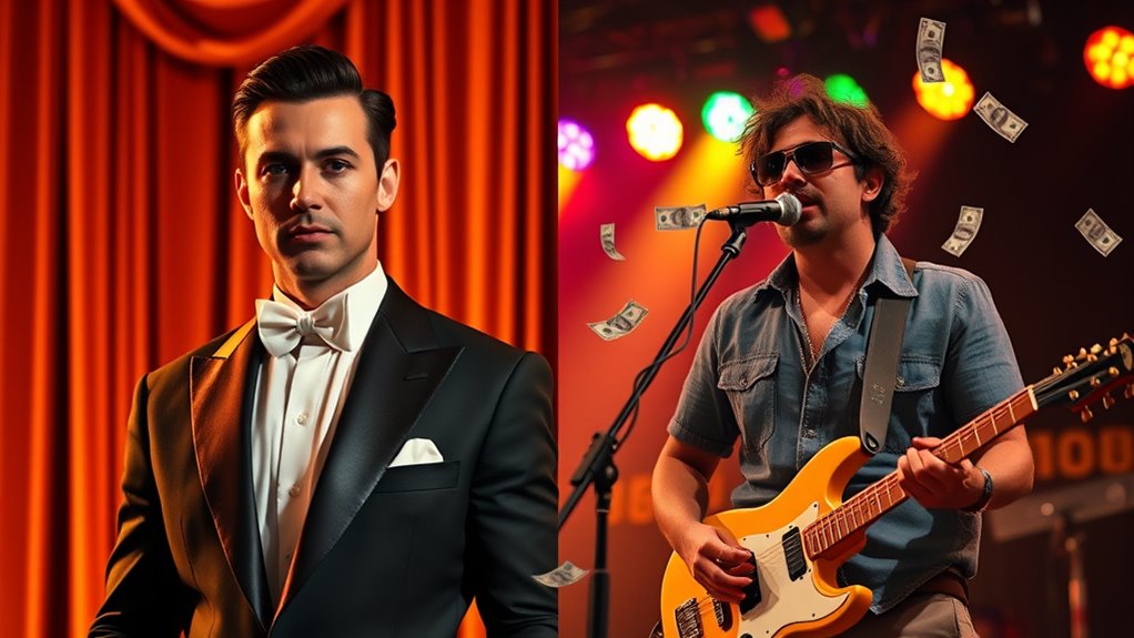 actors and musicians earnings