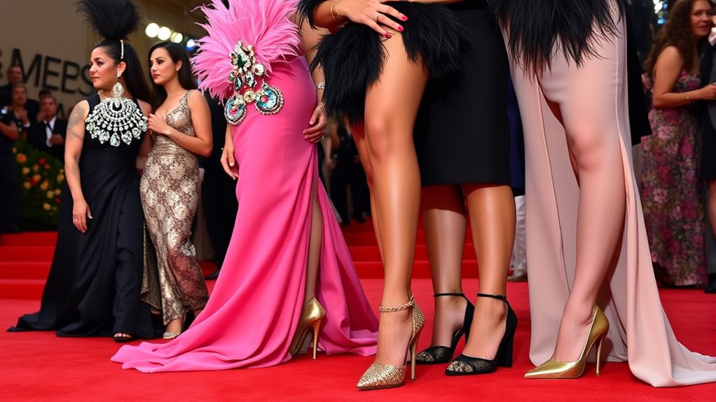 bold shoes and accessories