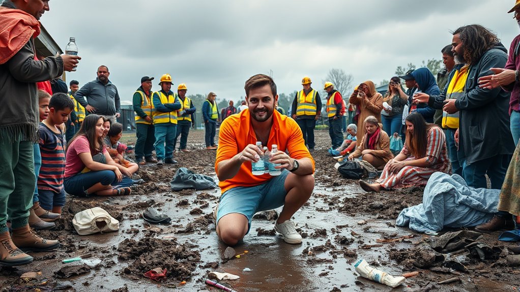 celebrities actively supporting relief efforts