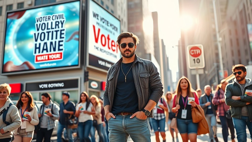 celebrities boost voter engagement
