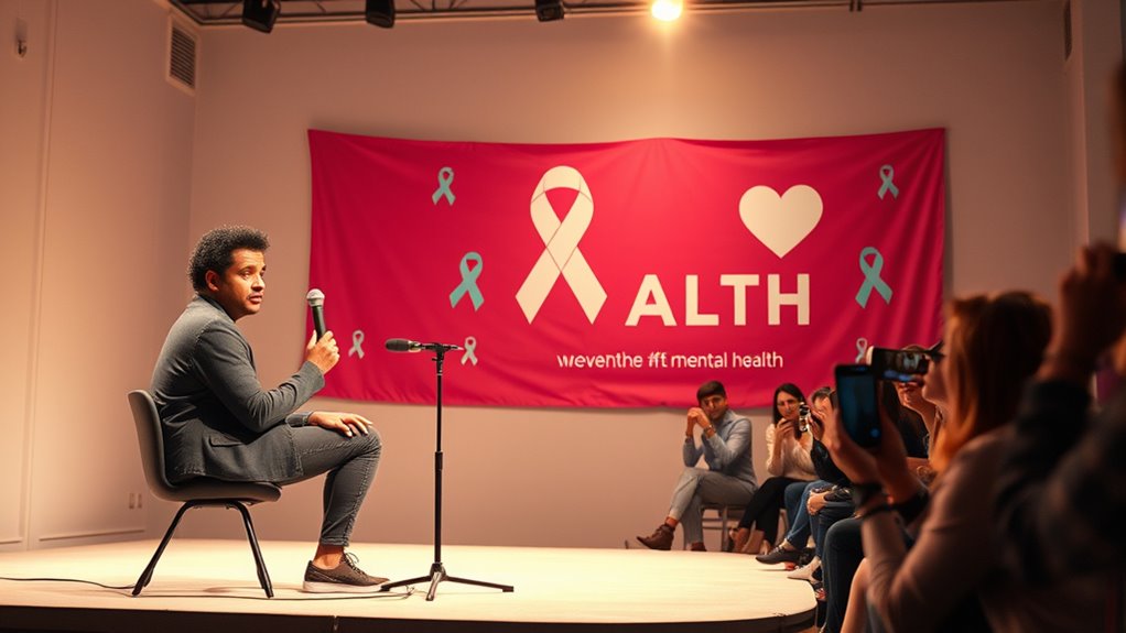 celebrities promote mental health