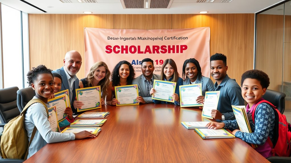 celebrity led educational scholarships