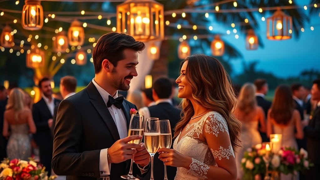 elaborate celebrity engagement celebrations