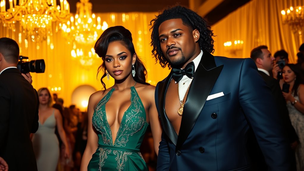 elegant hollywood stylish duo