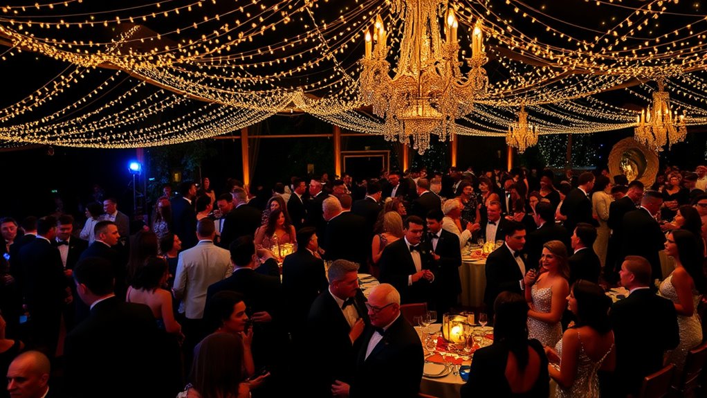 elegant private glamorous event