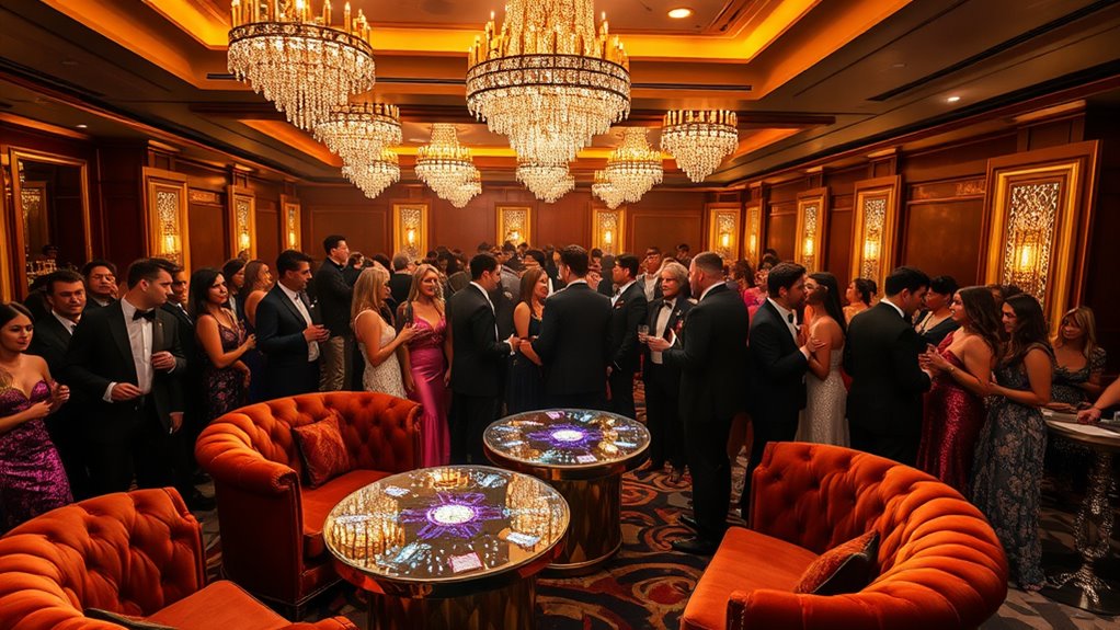 glamorous elegant luminous atmosphere