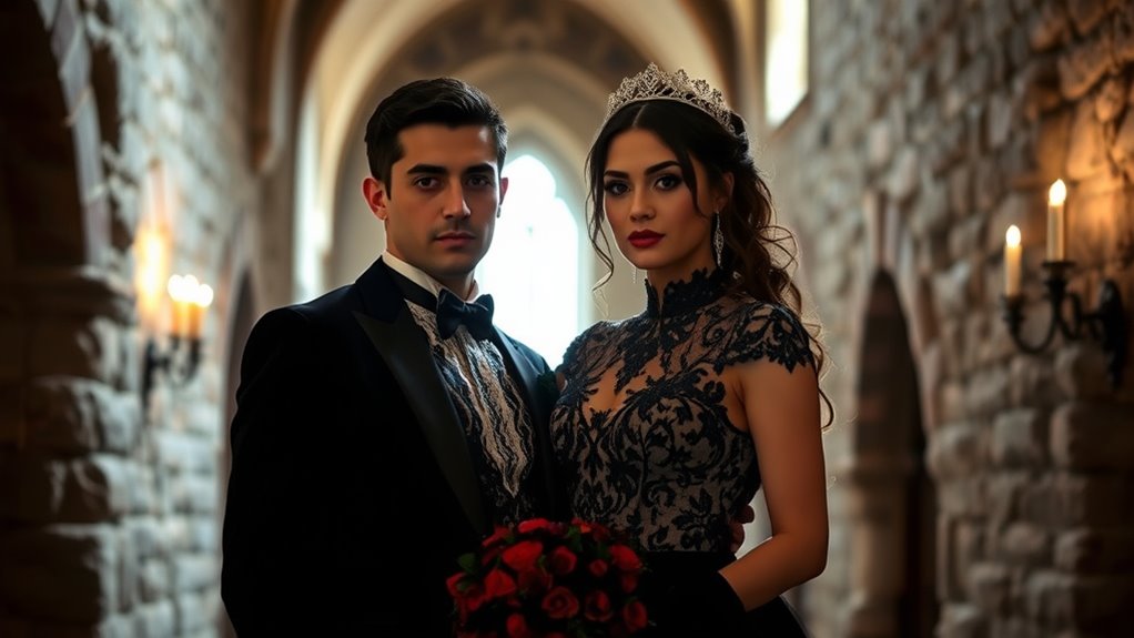 gothic victorian bridal elegance