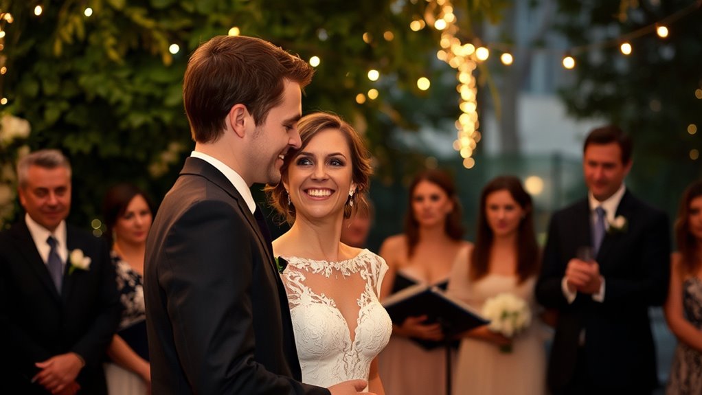 intimate heartfelt wedding celebration