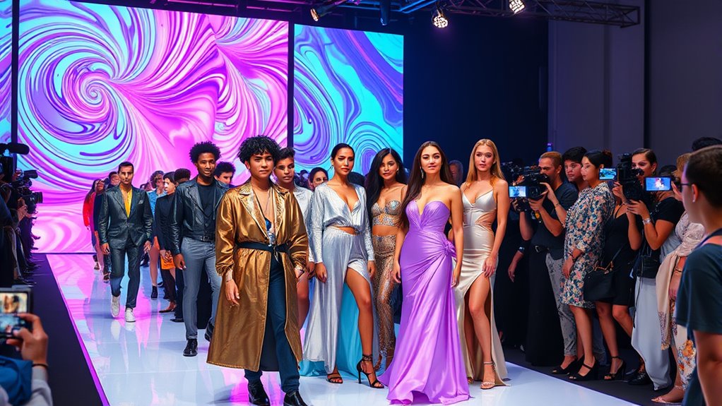 minimalist metallic luxurious fabrics