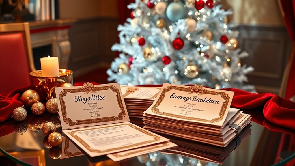 music royalties and earnings