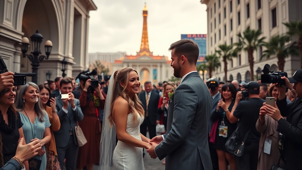 spontaneous wedding amid wildfires