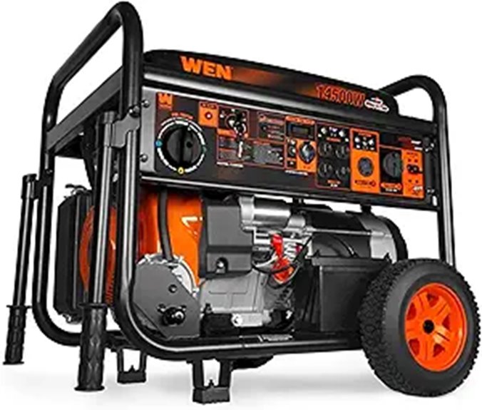 WEN 14,500W Tri-Fuel Generator with Electric Start