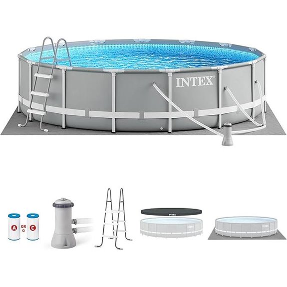 Intex 15ft Above Ground Pool Set with Pump and Cover