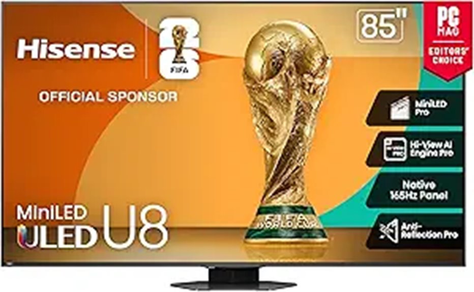 Hisense 85 U8 Mini-LED 4K UHD Smart TV