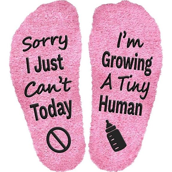 Sorry I Can't Today Pregnancy Socks for Moms
