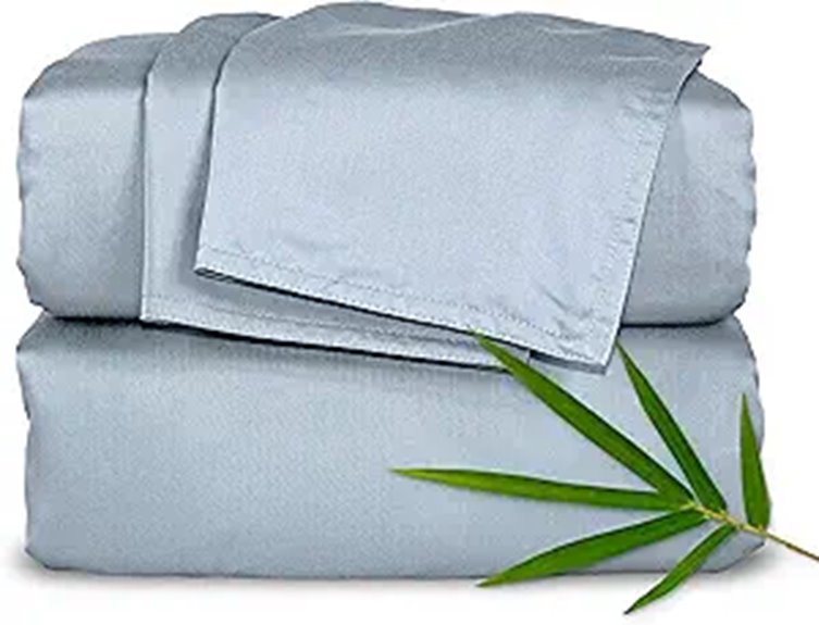 Pure Bamboo King Sheets (Sterling Blue)