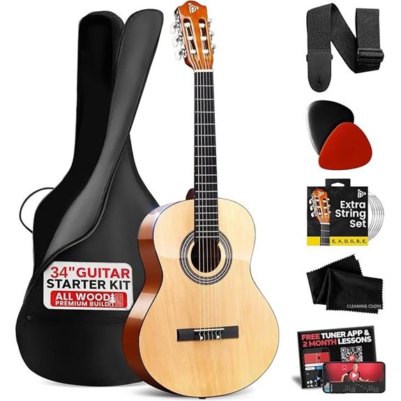 Pyle Beginner 1/2 Junior Acoustic Guitar Kit