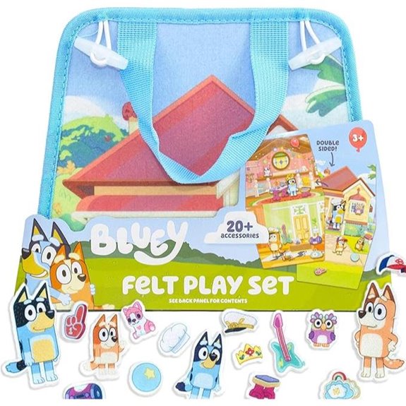 Bluey Felt Playhouse with Characters & Accessories