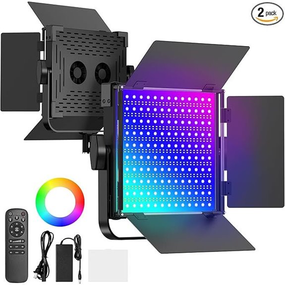 RGB LED Photography Lighting Kit (2)