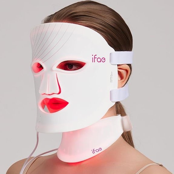 Red Light Therapy Face & Neck Mask with 7 Colors