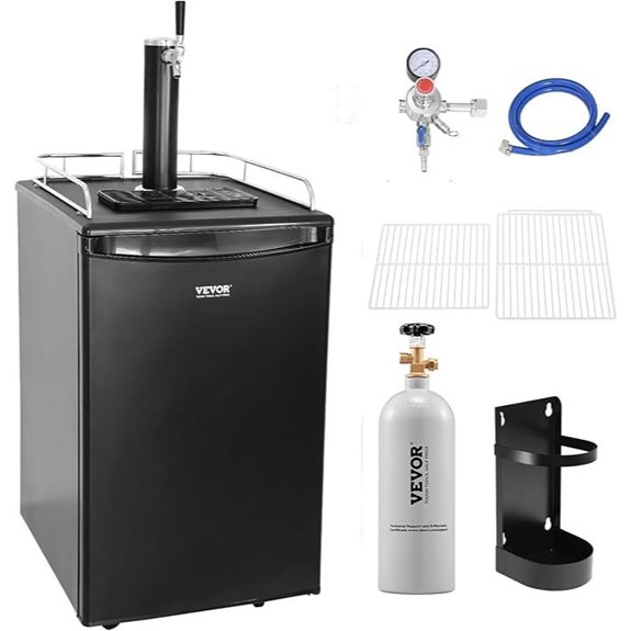 VEVOR Commercial Beer Dispenser with Keg Refrigerator