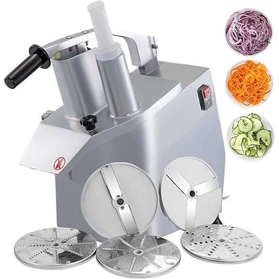 VBENLEM Commercial Food Processor with 6 Blades