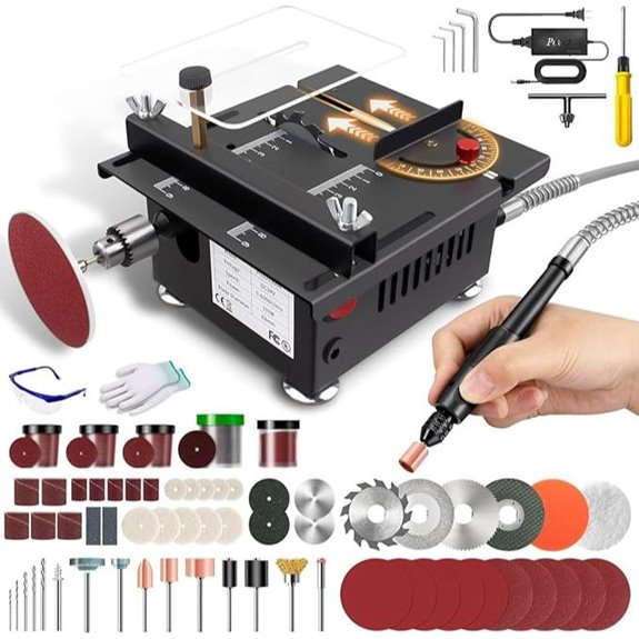 Mini Multi-Functional 10 Table Saw with Accessories