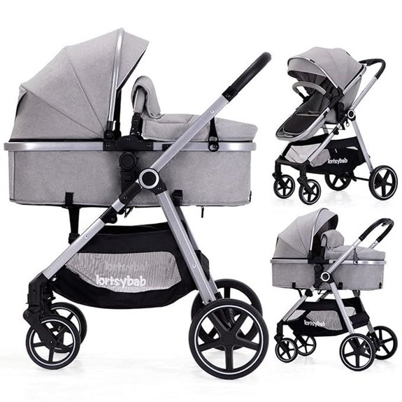 2-in-1 Baby Stroller with Reversible Seat