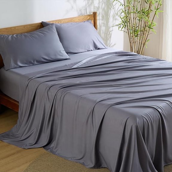 Bedsure Queen Cooling Bamboo Sheet Set