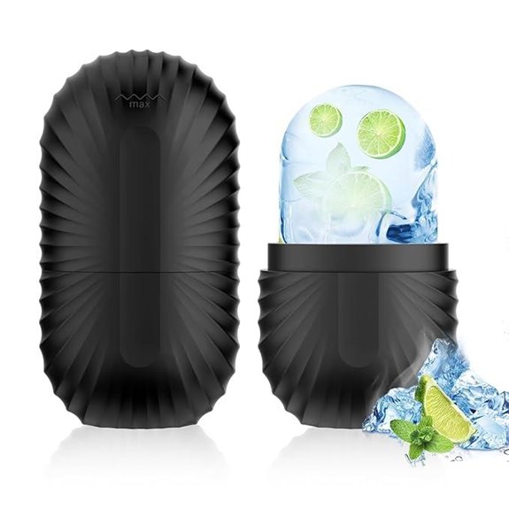 Ice Face & Eye Roller with Silicone Holder