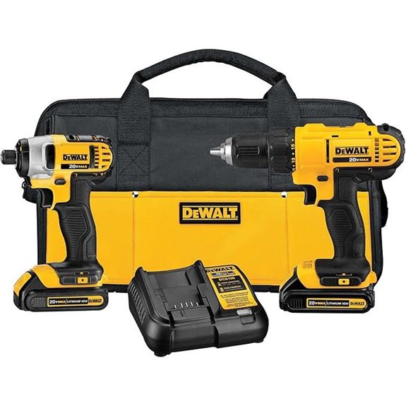 DEWALT 20V Max Cordless Drill & Impact Kit