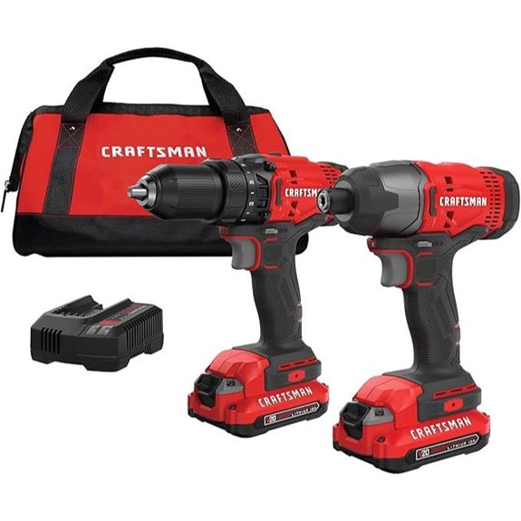 Craftsman V20 Max Cordless Drill & Impact Set