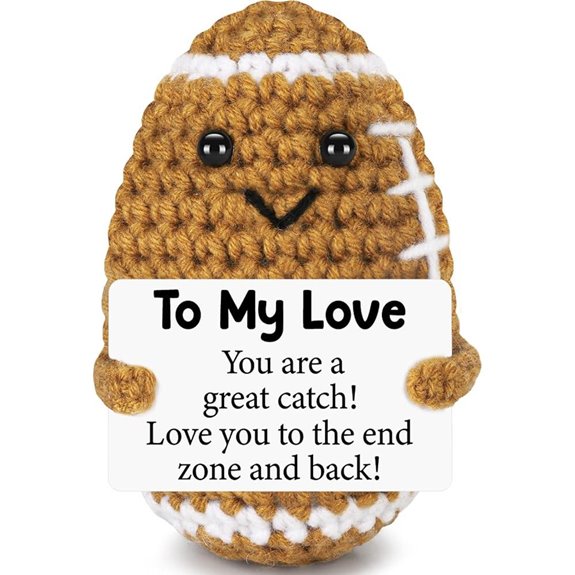 Emotional Crochet Football Gift for Him or Her