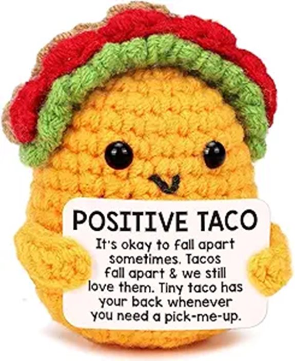 Crochet Taco Gift for Women Men Holiday Decor