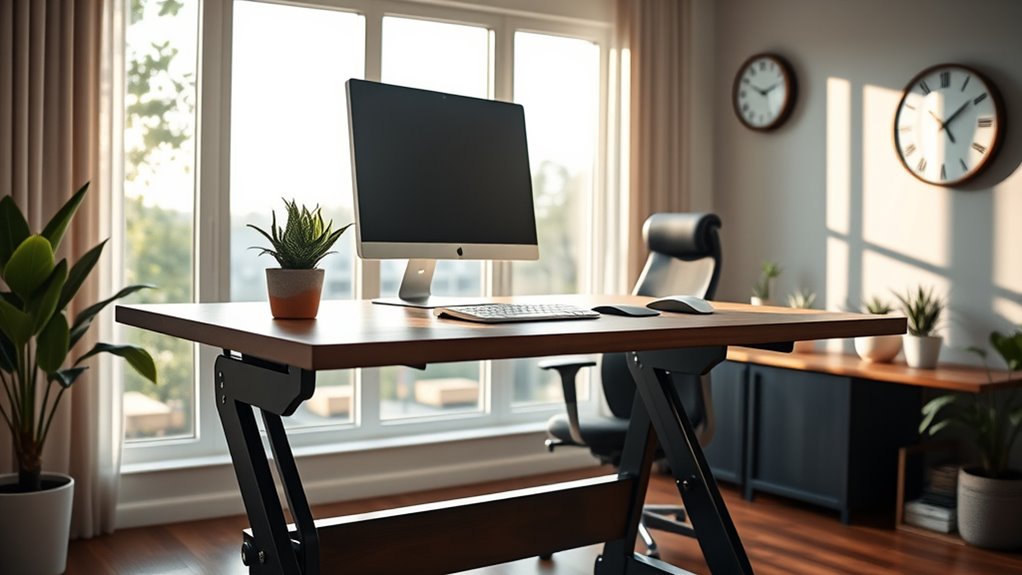 desk size and stability