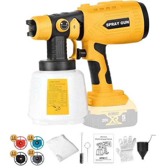 Paint Sprayer for Dewalt 20V Max Cordless HVLP Gun