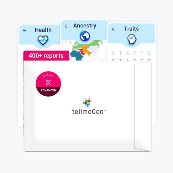 tellmeGen DNA Test Kit with Health Ancestry Reports