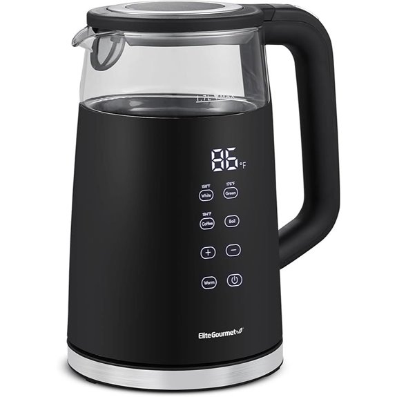Elite Gourmet 1.7L Dual Wall Digital Tea Kettle