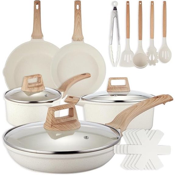 18-Piece Nonstick Ceramic Cookware Set