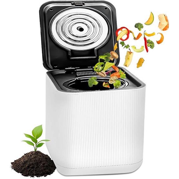NutriChef Electric Food Compost Bin 3 Quart
