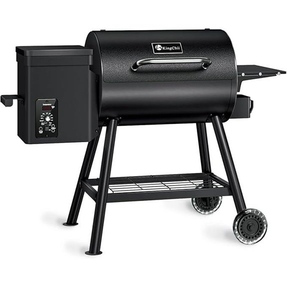 KingChii Electric Pellet Grill & Smoker with Side Shelf
