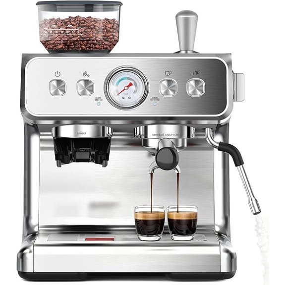 COWSAR 20 Bar Espresso Machine with Grinder & Frother