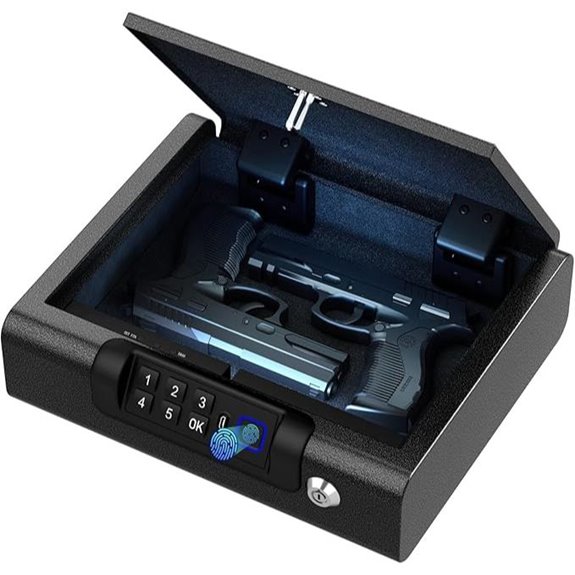 Biometric Gun Safe with Fingerprint and PIN Unlock